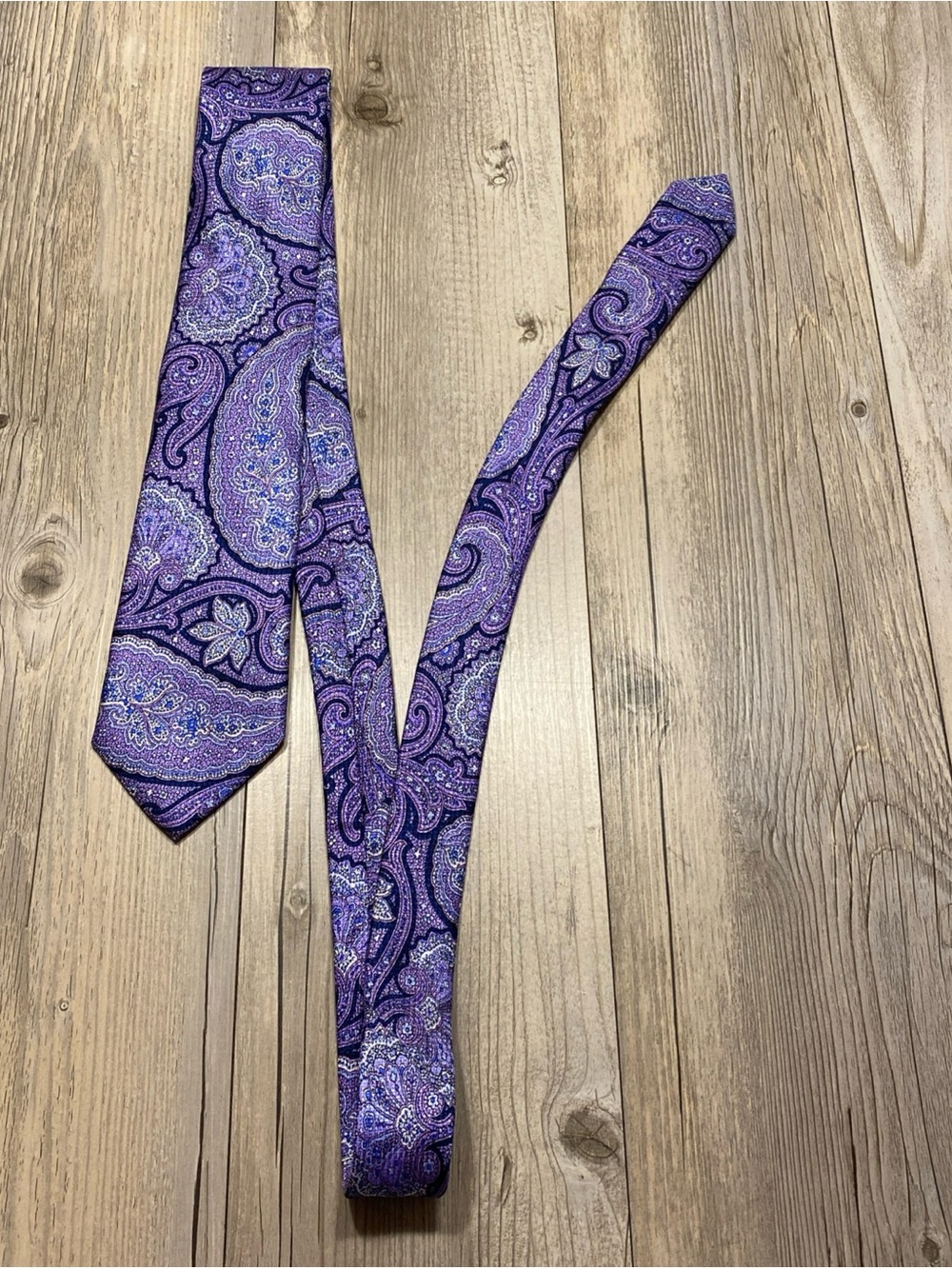 Daniel Cremieux Mens Luxury Upscale Floral Paisley Tie Silk Made In Italy